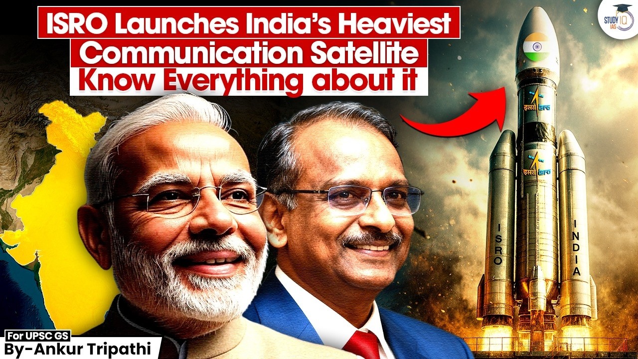 ISRO Launched India&rsquo;s Heaviest Communication Satellite Shocks NASA?! WARNING to Pak & China! StudyIQ
