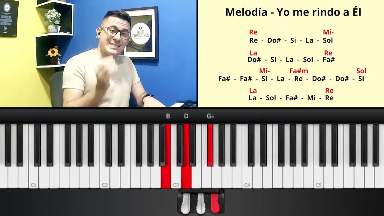 En vivo: Aprende a tocar Yo me rindo a Él en piano 🎶 | Clase paso a paso para principiantes
