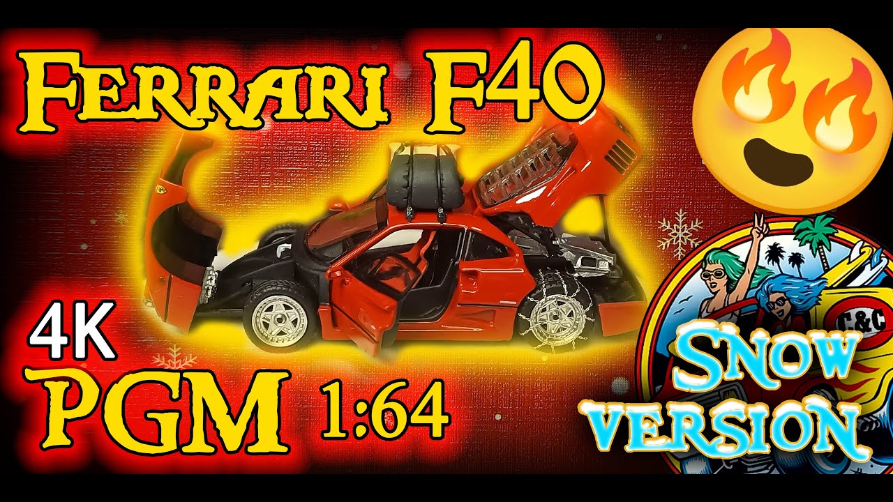 PGM 1:64 - Ferrari F40 Snow Version