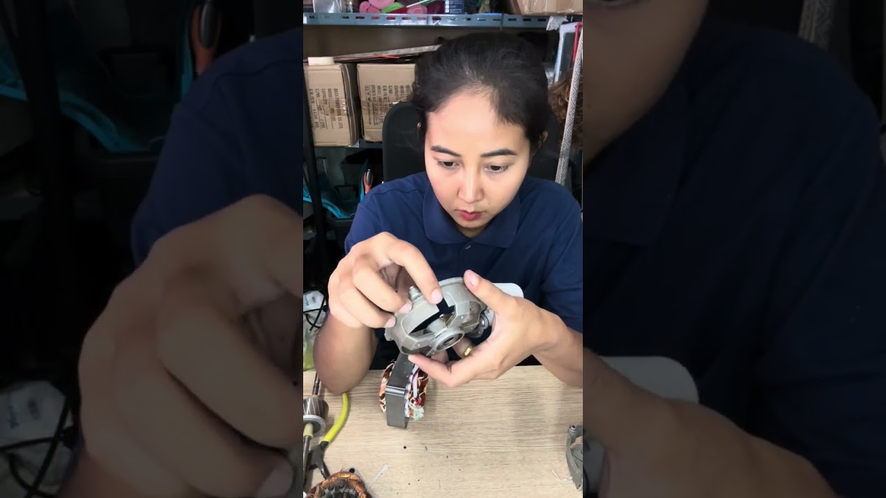 วิธีเปลี่ยนมอเตอร์พัดลม Hatari 16 นิ้ว