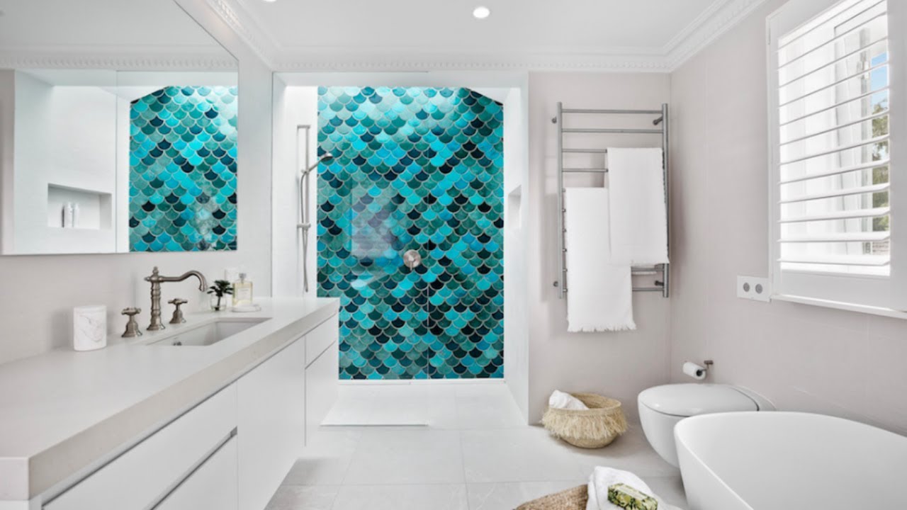 🏠 Beautiful Modern  Blue and White Bathroom Ideas | Elegant Bathroom Interior Design Ideas