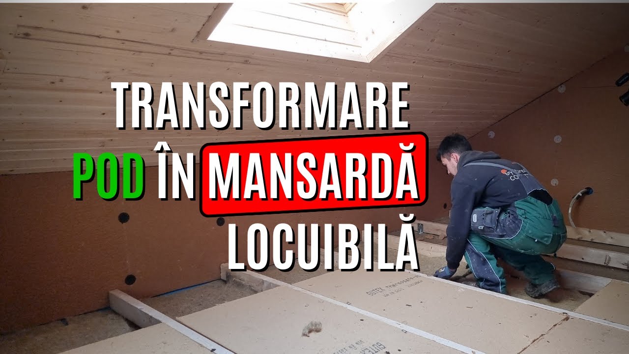 Transformare pod în mansardă locuibilă