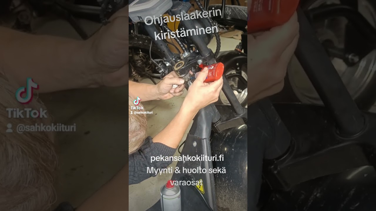 Ohjauslaakerin kiristys. Ego Rider ja muut vastaavat sähköskootterit #kontio #Motokettu #egotistic