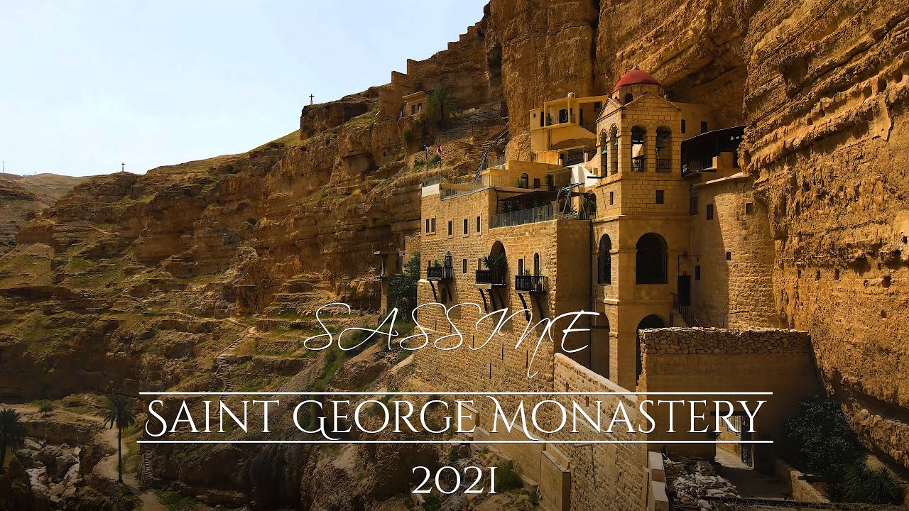 Saint George Monastery, Wadi Qelt (Mavic Air 2 - Cinematic 4k 60fps)