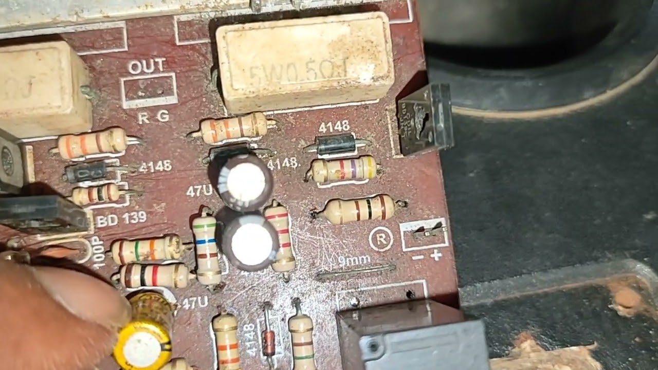 Resistor 100 ohm selalu terbakar pada driver power amplifier