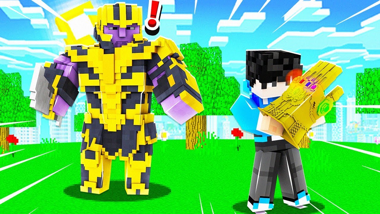 ကျွန်တော် Thanos အနေနဲ့ Minecraft ထဲမှာဆော့ခဲ့တယ်! 👹 | Kwam