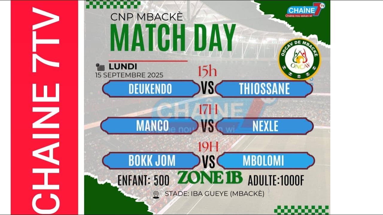 EN DIRECT STADE IBA GUEUYE DE MBACKÉ MBOLOMI VS BOKK JOM