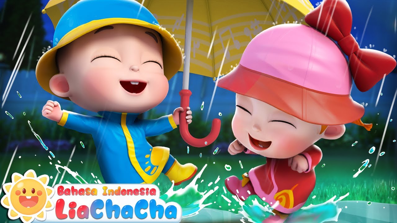 Bermain di Hari Hujan☔ | Lagu Hari Hujan | Lagu Lucu | Lagu Anak-anak | LiaChaCha Bahasa Indonesia