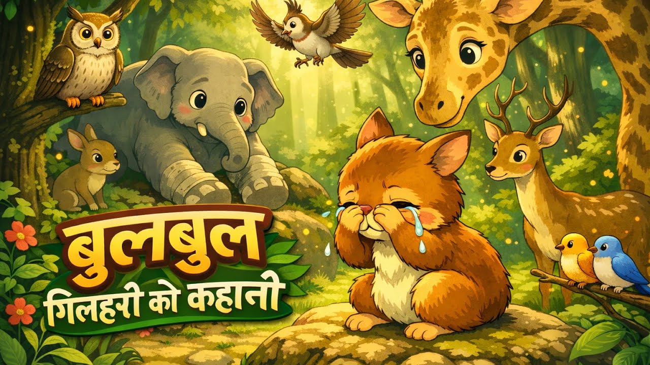 बुलबुल गिलहरी की कहानी #cartoon #cartoonvideo #animation 