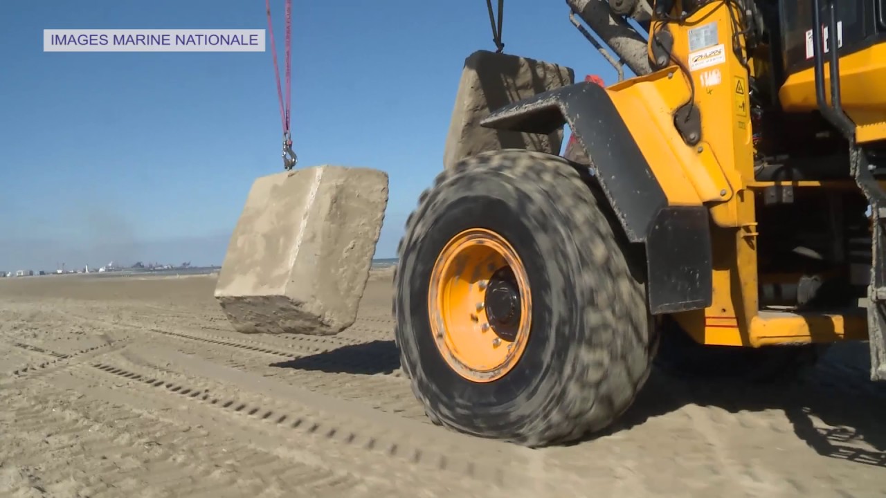 Déminage de blocs piégés à Dunkerque le 19 avril 2017