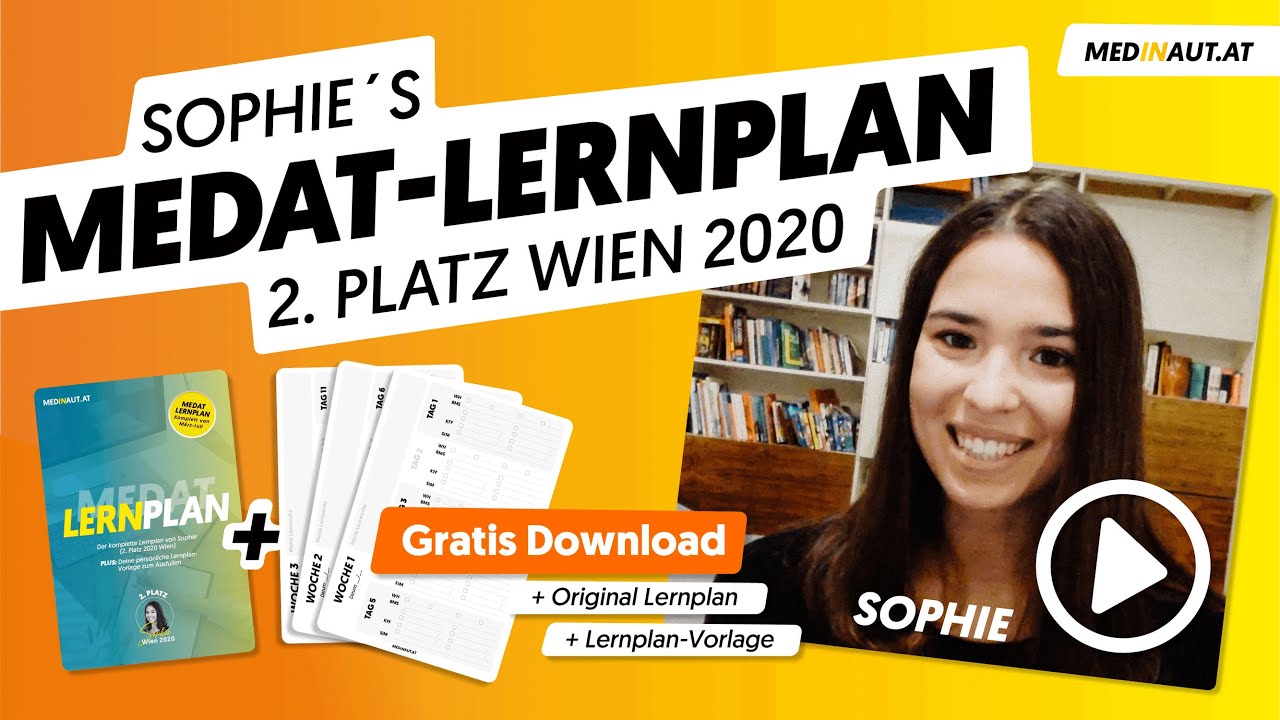 Mit diesem Lernplan erreichte ich den 2. Platz beim MedAT 2020 in Wien | Kostenloser Download