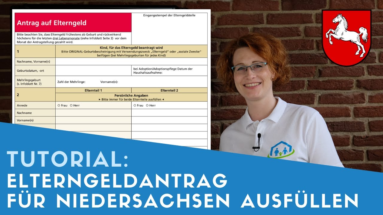 ▶ Elterngeldantrag f&uuml;r Niedersachsen ausf&uuml;llen + Tipps