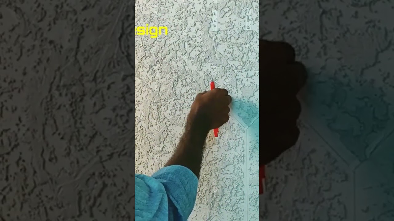 wall putty texture design..