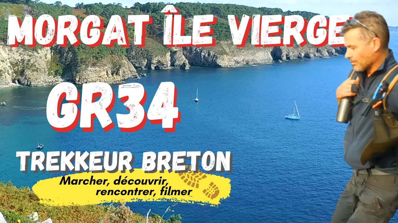 🥾 ILE VIERGE Morgat Cap de la Chèvre Rando de 25km sur le GR34 ® sentier des douaniers. BRETAGNE