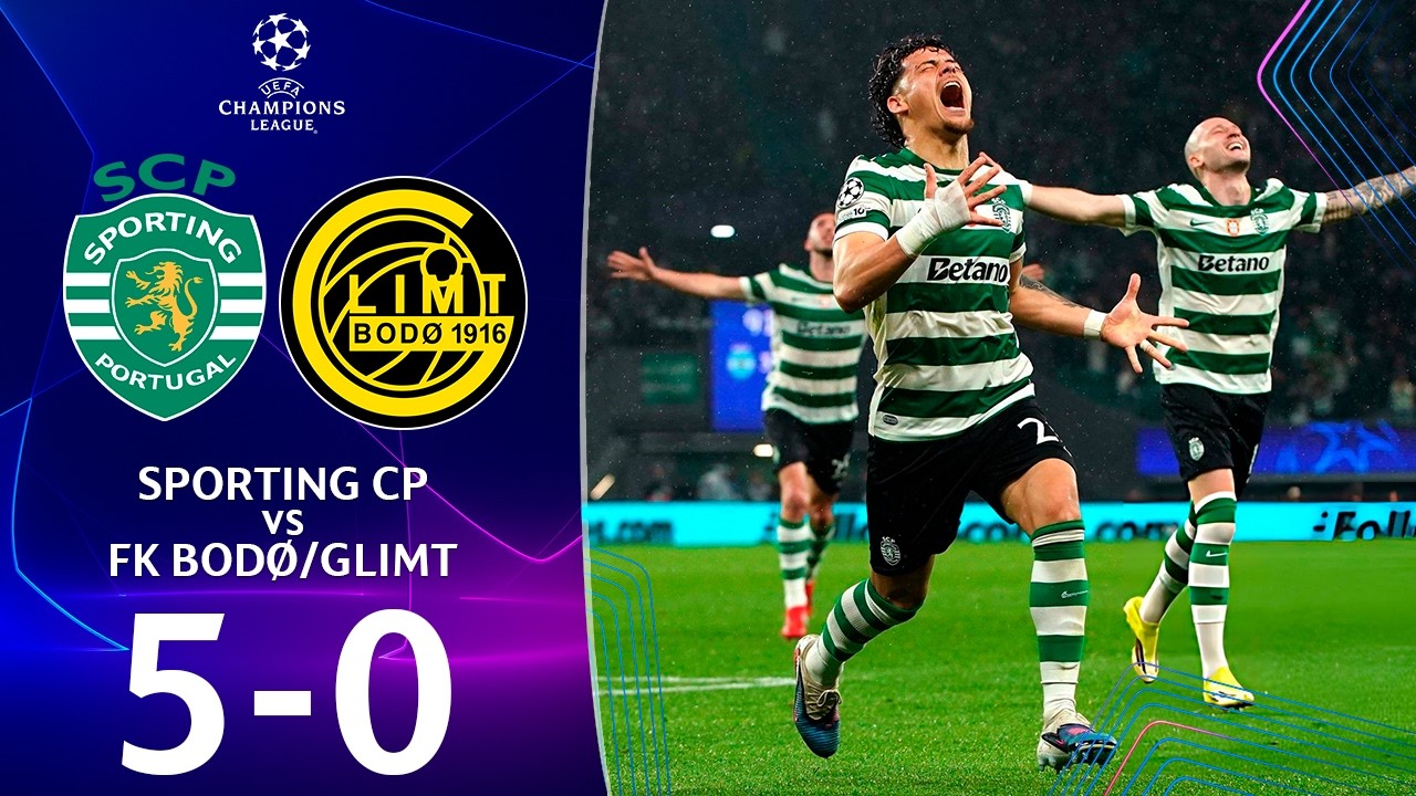 Sporting Lisbon - Bod&oslash;/Glimt | 5-0 | Summary | UEFA Champions League 2025/26 | sporting bodo glimt
