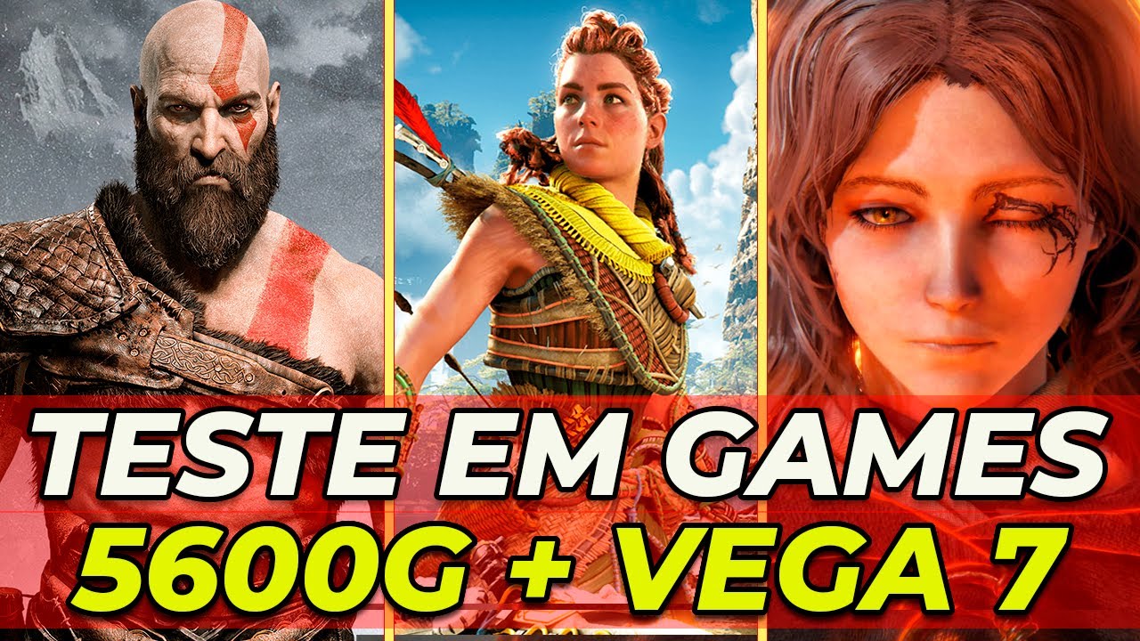 RYZEN 5600G - Teste com a VEGA 7 | RESULTADOS IMPRESSIONANTES COM VÍDEO INTEGRADO!