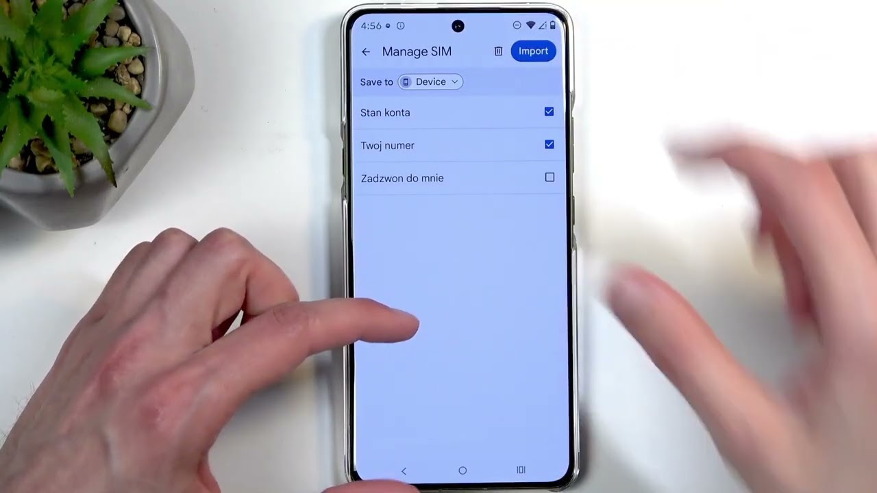 MOTOROLA Signature – SIM Karttan Kişileri İçeri Aktarma