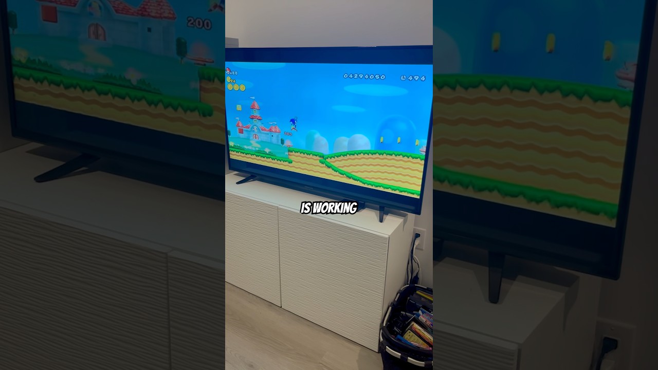 СОНИК в Mario Bros Wii!? #игры #nintendo #шорты