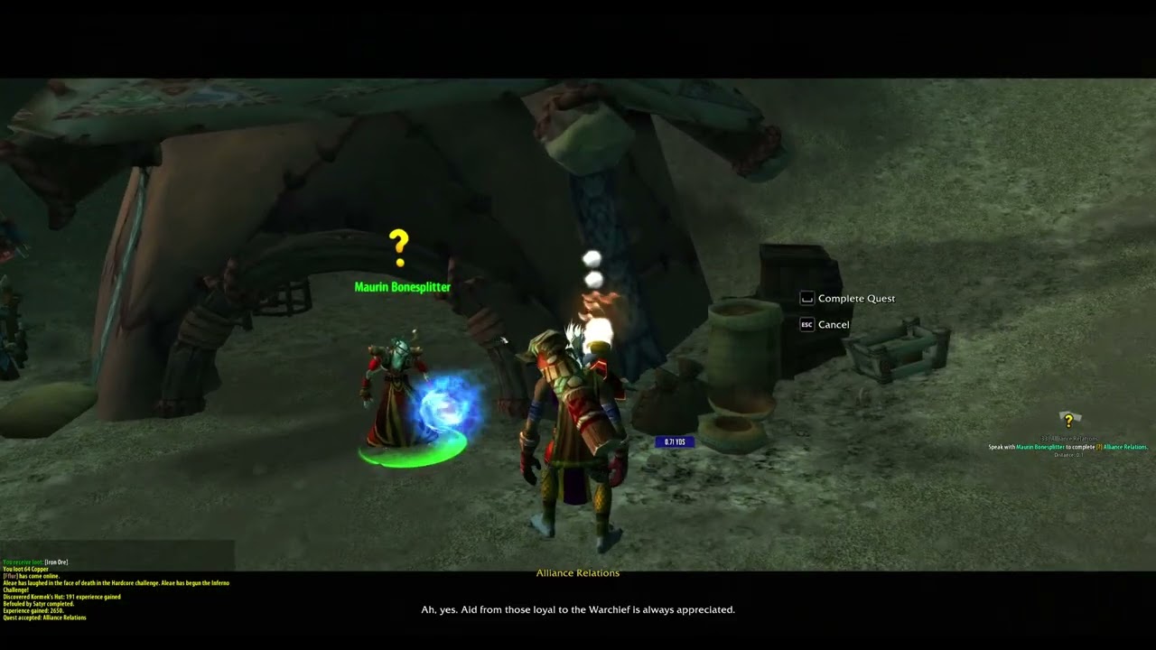 [30] Alliance Relations | Orgrimmar (ID: 1433) - Turtle Wow Quest Database