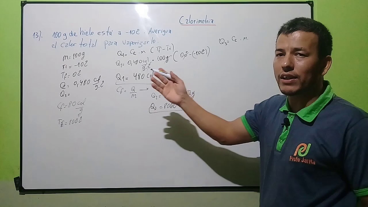 Calcular el calor de vaporización. Ej. N°13