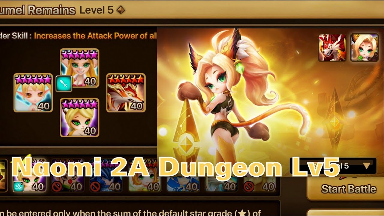 Secondary Awakening Dungeon  - Martial Cat Pass Through | SUMMONERS WAR