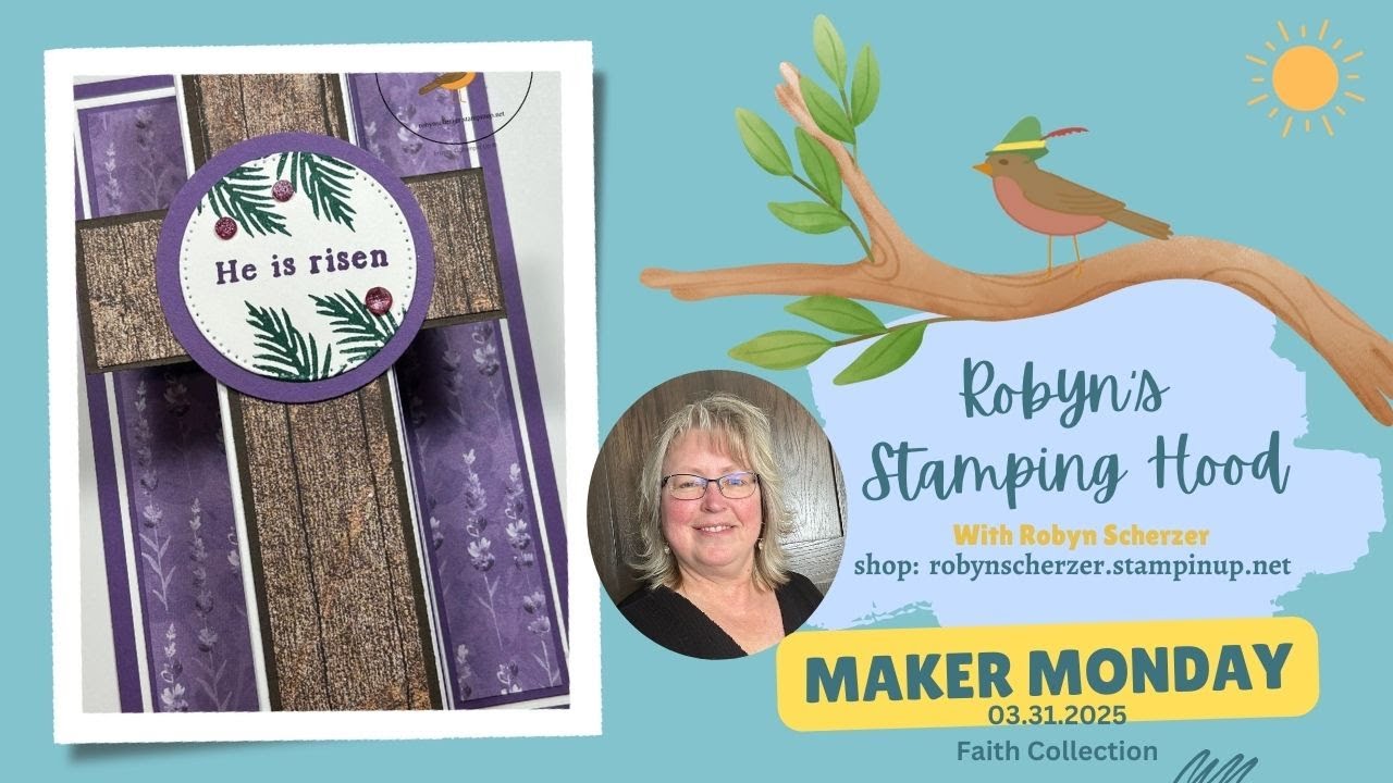 Stampin' Up! Faith Collection-Pop Up Cross Card-Maker Monday 03.31.2025