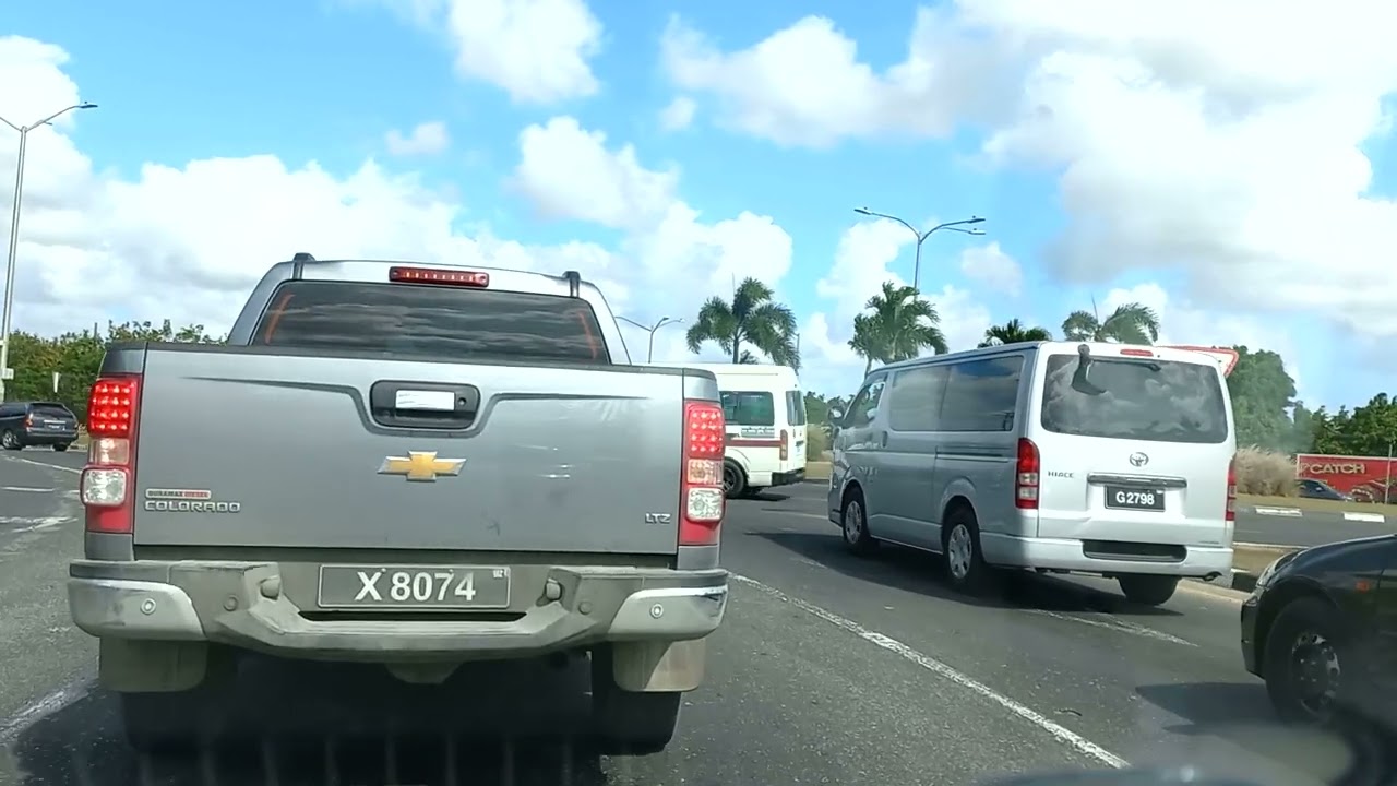 Driving in Barbados - Highway Run: Spring Garden to Airport Part 1