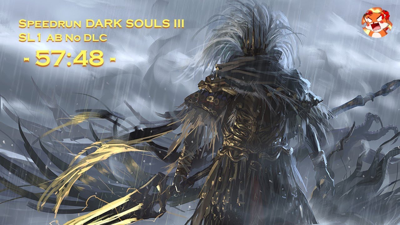 Dark Souls 3 Speedrun - SL1 All Bosses (No DLC) - 57:48