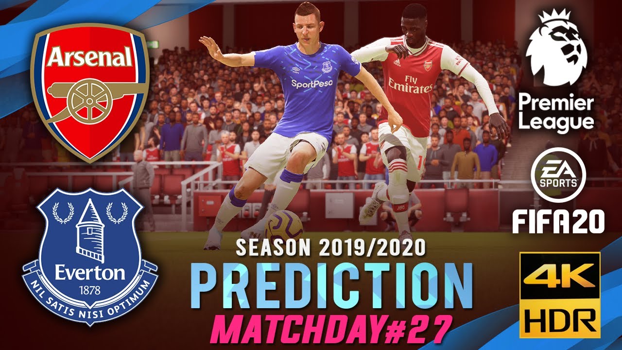 Arsenal vs Everton | FIFA 20 Predicts: Premier League 2019/20 ● Matchday 27 | 