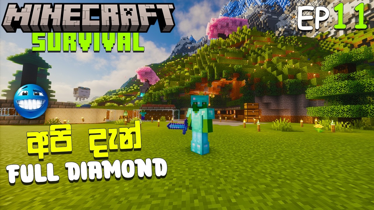 We are on full Diamond man💎| MINECRAFT SURVIVAL EP11 | SINHALA GAMEPLAY
