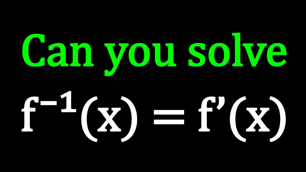 A Very Powerful Differential Equation 😊