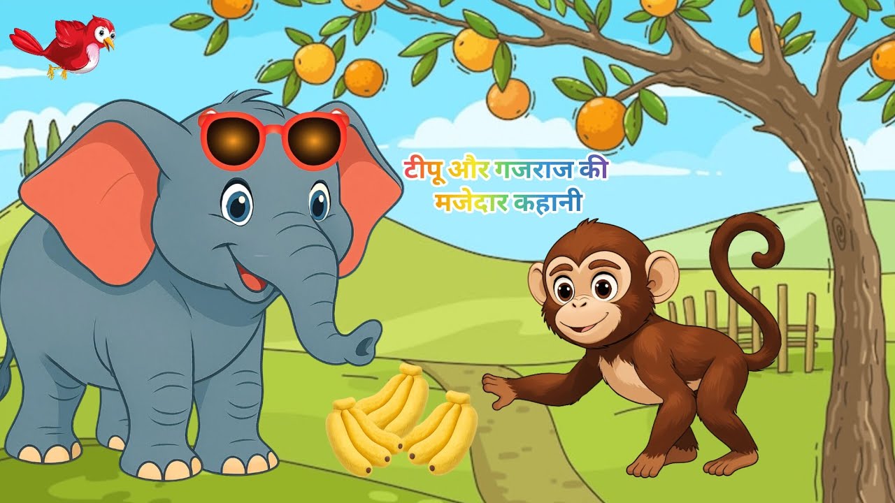 चतुर बंदर ने हाथी को बनाया बुद्धू!Hindi Cartoon Stories/सस्पेंस वाला: गजराज हाथी का 