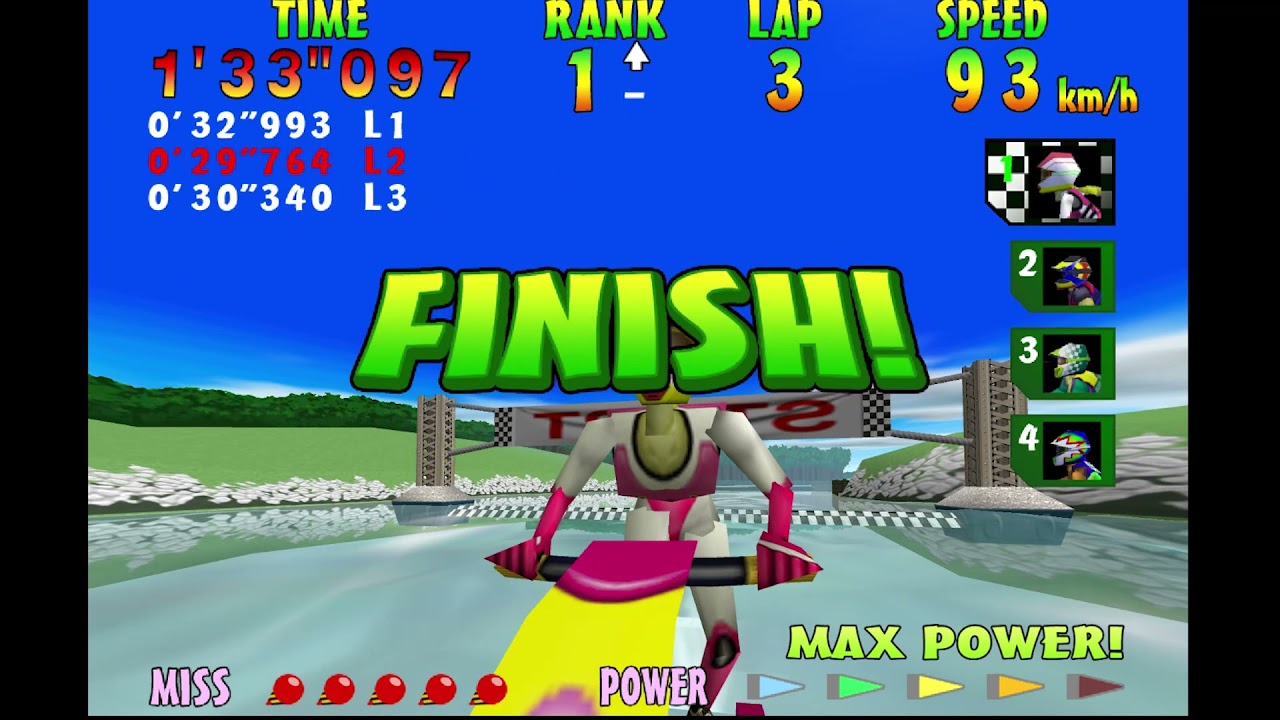 Wave Race 64 Gameplay (1080P)