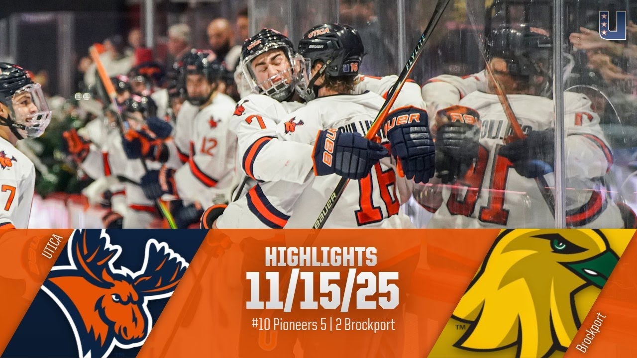 #10 Utica vs SUNY Brockport | Men's Hockey Highlights - 11/15/25