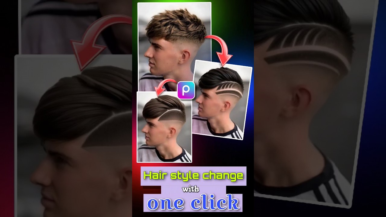 Hair style change with one click ||  PicsArt photo editing || Hair photo editing #photoediting #love