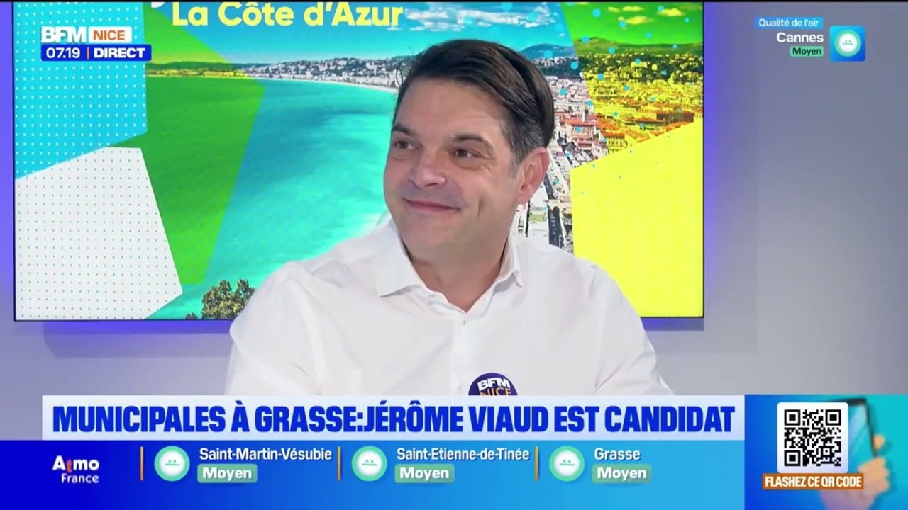 Municipales à Grasse  le maire de Grasse, Jérôme Viaud,est candidat à sa succession  — Mozilla Firef