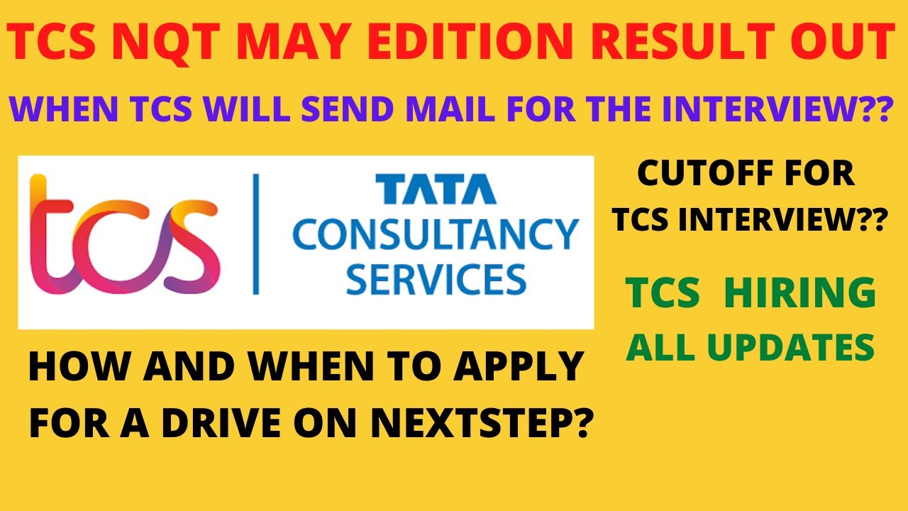 TCS Nqt may edition Result out | Cutoff for TCS interview? | TCS hiring all updates