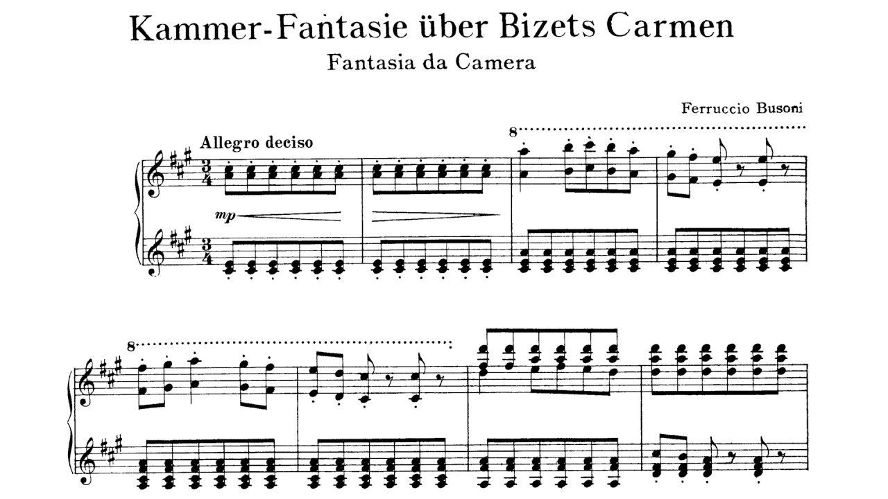 Ferruccio Busoni: Carmen Fantasie [Sonatina No. 6, BV 284] (Despax, Ogdon, Ang)