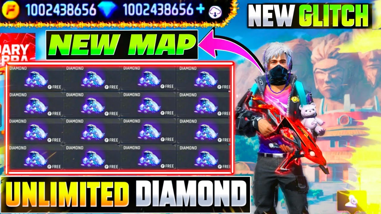 Tried Most Viral Trick  Free Fire 😲 unlimited diamond map code glitch 🤩 ROCK GAMING 07
