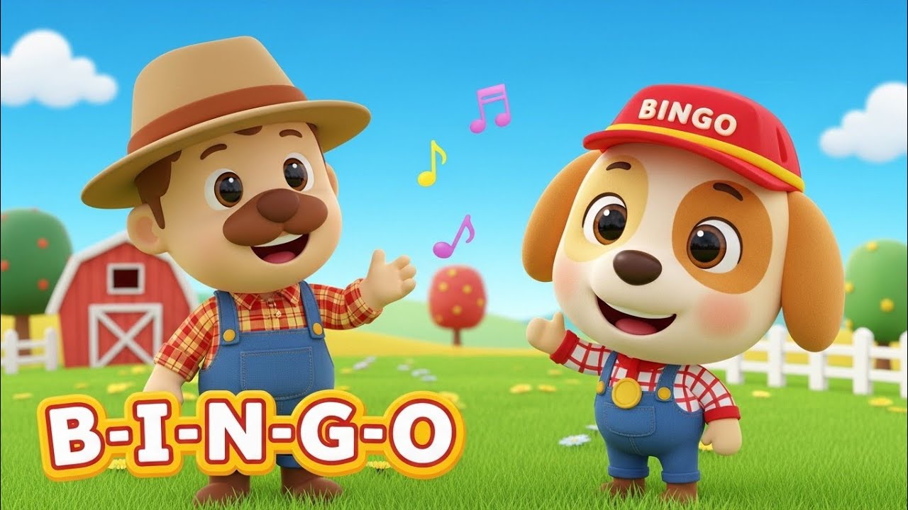 BINGO Song for Kids 🐶 |MoreNursery Rhyme & Songs | Learn Spelling B-I-N-G-O | Kids Songs