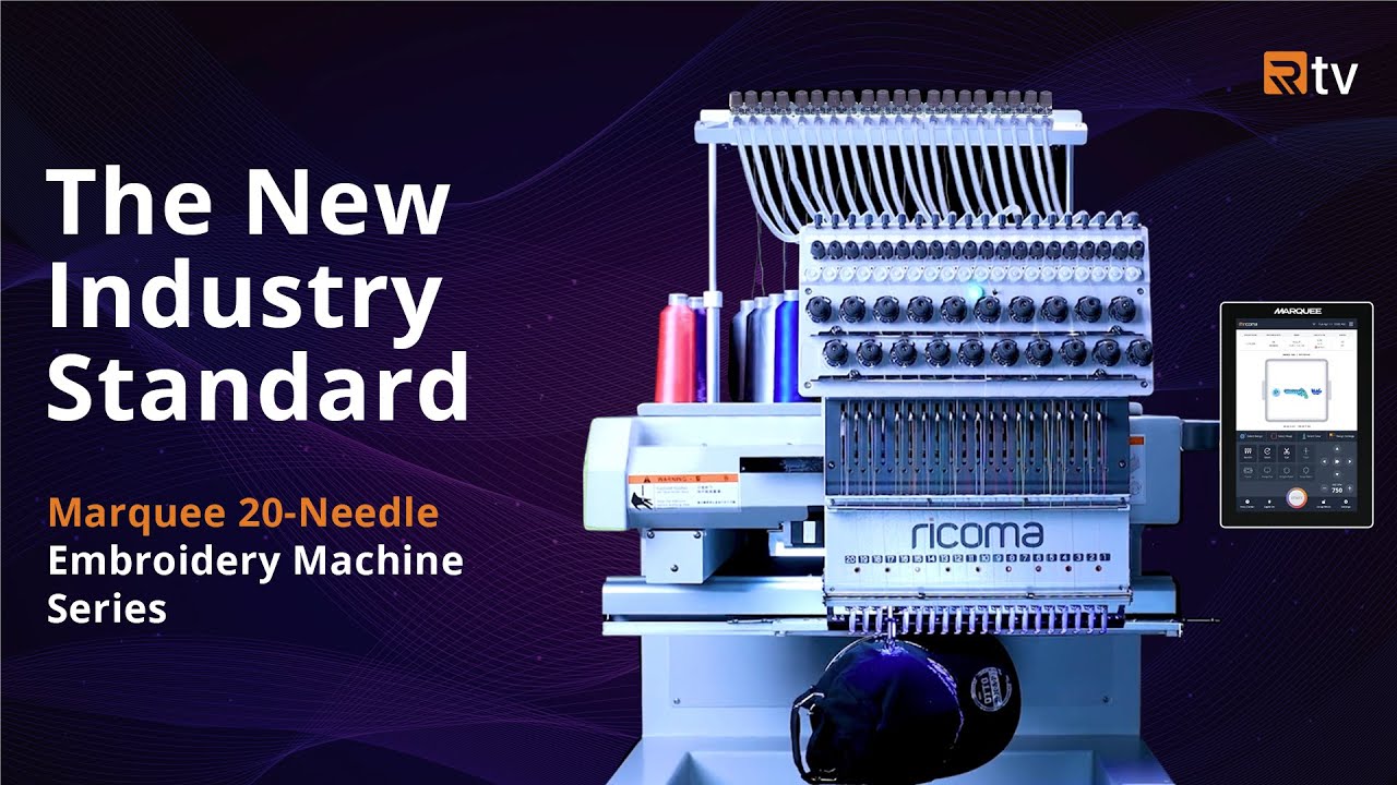 Meet Ricoma's Game-Changing 20-Needle Marquee Embroidery Machines