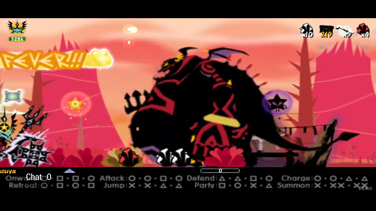 Patapon 3 Overhaul Demo - Charibasa Solo - Lv. 100 Hoshipon Convention