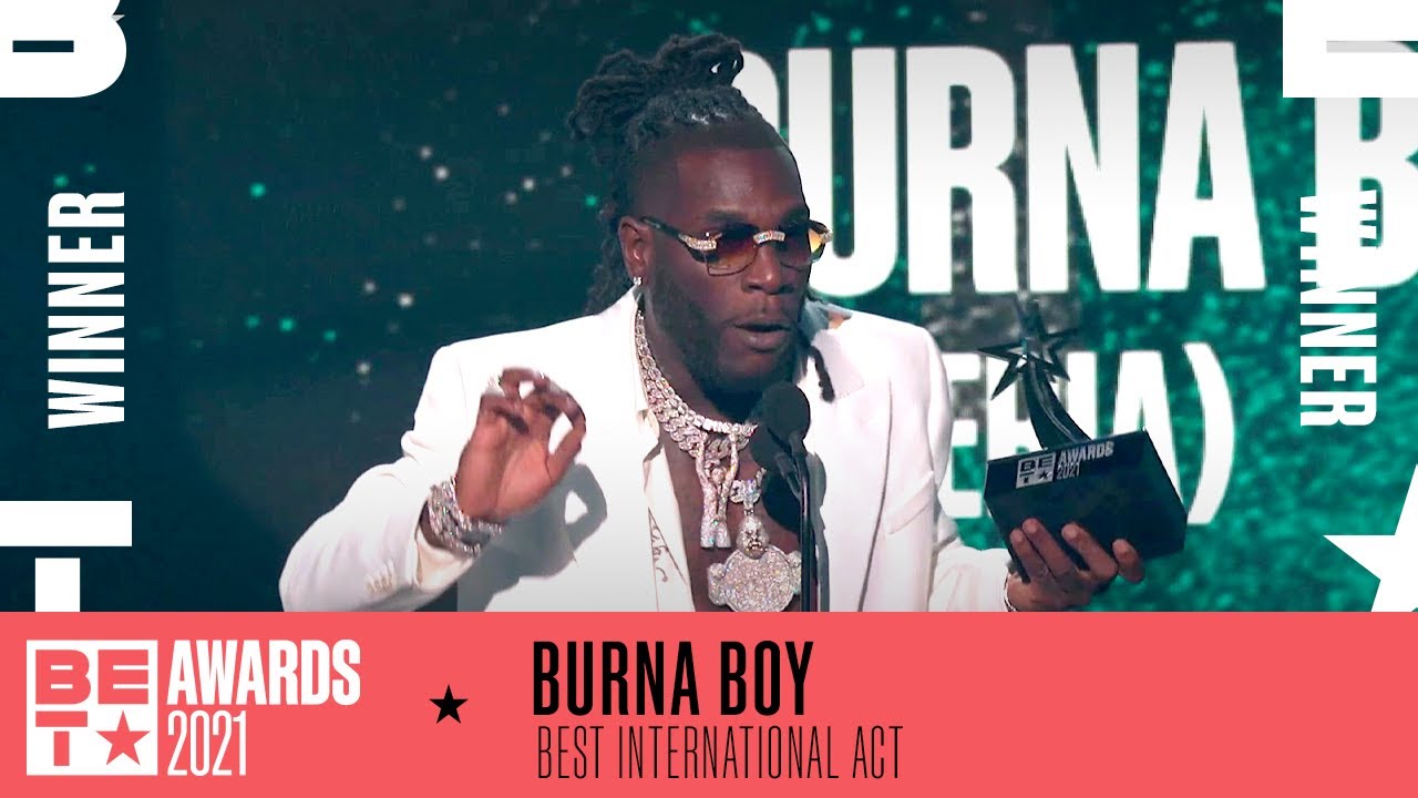 Burna Boy Takes Home The Award For Best International Act | BET Awards 2021