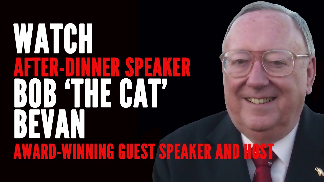 Bob 'The Cat' Bevan MBE - Award-Winning After-Dinner Speaker
