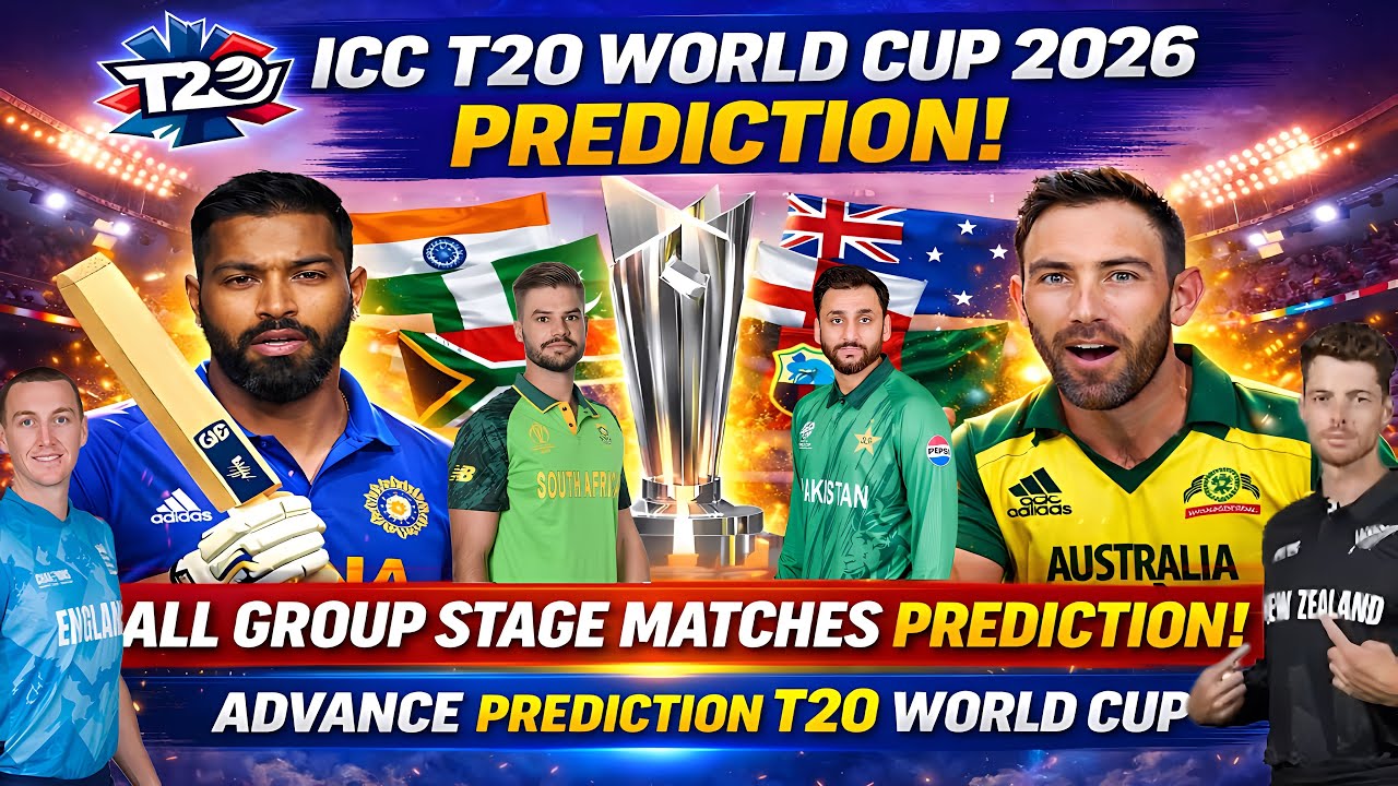 Icc T20 World Cup 2026 Prediction | All Group Stage Matches Prediction | Advance Matches T20 WC 2026