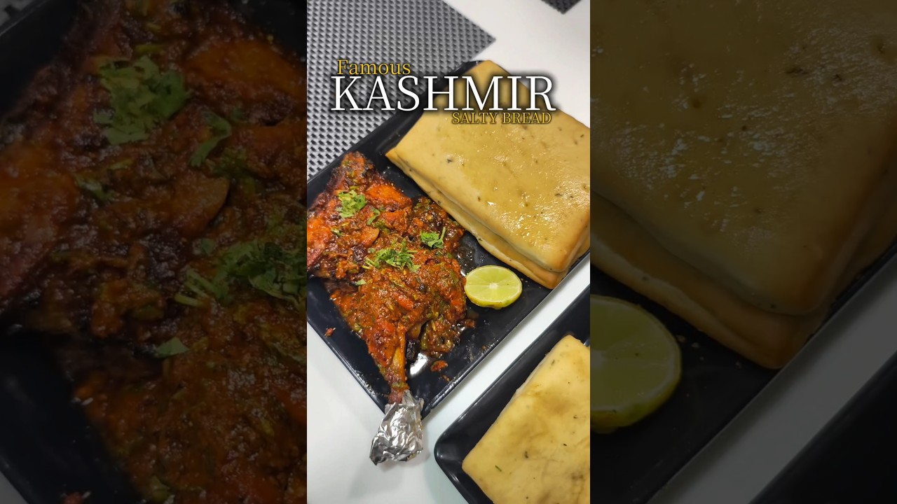 Famous Kashmiri Salty Bread 😋#foodie #foodblogger #tandoorichicken #muttonkeema #rfnvr