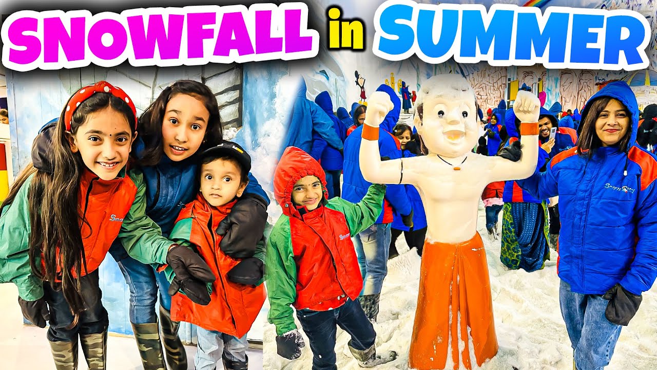 Hamara First Snowfall Experience in Summer😍| Snowfall #Vlog | Samayra Narula | #samayranarula