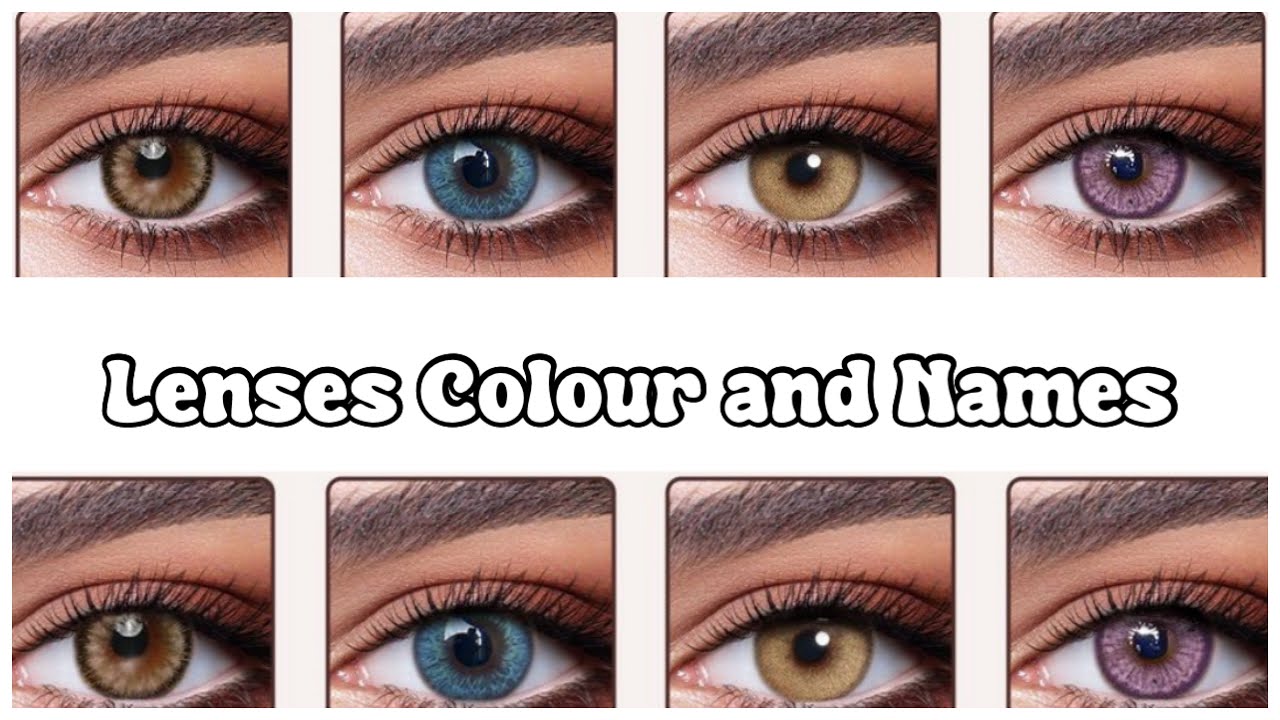 Beautiful And Trendy Lenses Shade With Names || Top 10 latest Lenses Colour ||