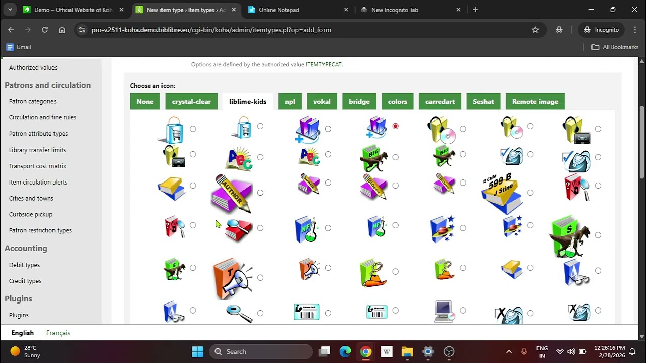 How to Create Item Types and Set Not for Loan Rules in Koha | Step-by-Step Guide