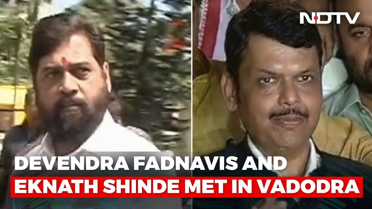 Sena Rebel Eknath Shinde's Midnight Meet With BJP Leaders In Gujarat